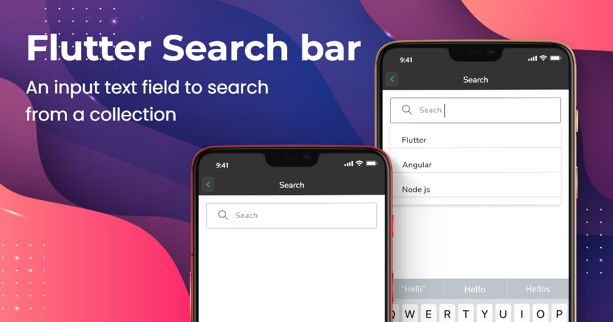 How to create and implement searchbar in Flutter with example code tutorial