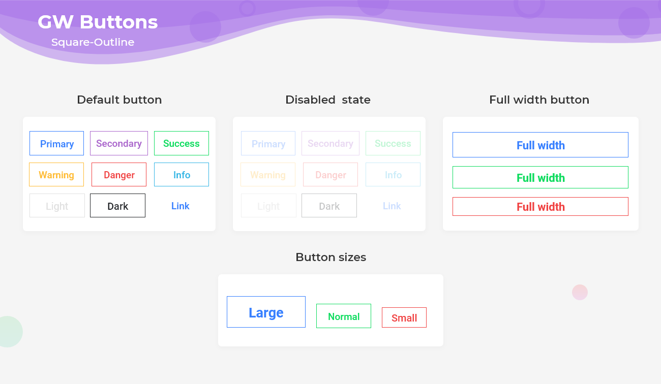 Flutter Square Outline Button